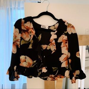 Ruffle floral top